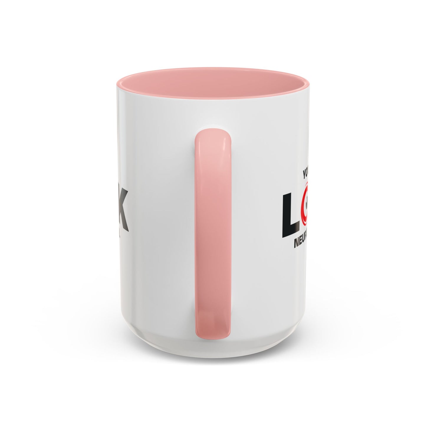 You Don't Look Neurotypical two-tone accent mug